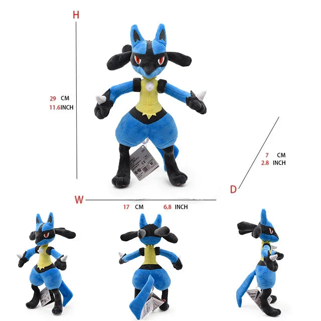 Pokemon Large Pet Pok é Mon Plush Earth Turtle Huangyan Wolf Soloya Fierce Carp Dragon Spray Fire Dragon Toy Doll, Plush Toy Chi