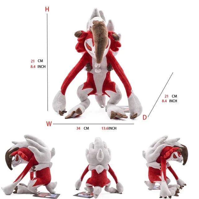 Pokemon Large Pet Pok é Mon Plush Earth Turtle Huangyan Wolf Soloya Fierce Carp Dragon Spray Fire Dragon Toy Doll, Plush Toy Chi