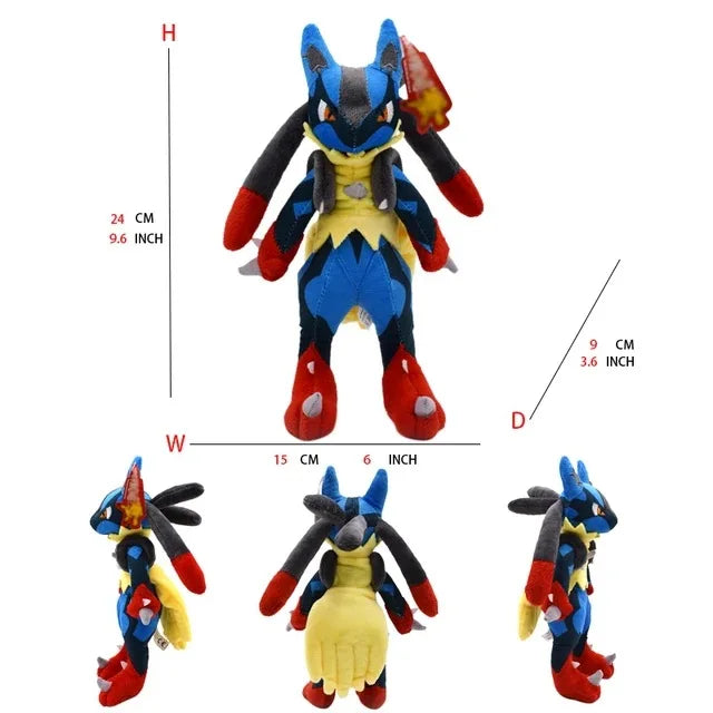 Pokemon Large Pet Pok é Mon Plush Earth Turtle Huangyan Wolf Soloya Fierce Carp Dragon Spray Fire Dragon Toy Doll, Plush Toy Chi