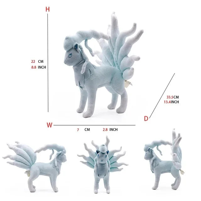 Pokemon Large Pet Pok é Mon Plush Earth Turtle Huangyan Wolf Soloya Fierce Carp Dragon Spray Fire Dragon Toy Doll, Plush Toy Chi