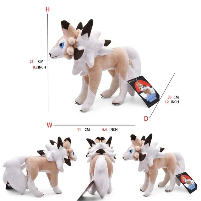Pokemon Large Pet Pok é Mon Plush Earth Turtle Huangyan Wolf Soloya Fierce Carp Dragon Spray Fire Dragon Toy Doll, Plush Toy Chi