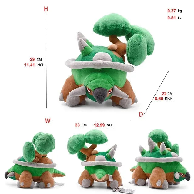 Pokemon Large Pet Pok é Mon Plush Earth Turtle Huangyan Wolf Soloya Fierce Carp Dragon Spray Fire Dragon Toy Doll, Plush Toy Chi