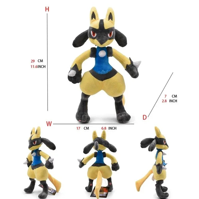 Pokemon Large Pet Pok é Mon Plush Earth Turtle Huangyan Wolf Soloya Fierce Carp Dragon Spray Fire Dragon Toy Doll, Plush Toy Chi