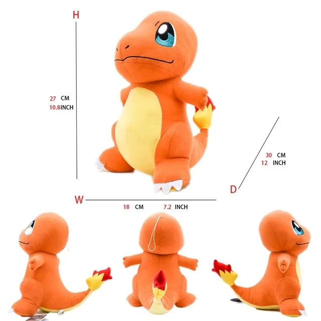 Pokemon Large Pet Pok é Mon Plush Earth Turtle Huangyan Wolf Soloya Fierce Carp Dragon Spray Fire Dragon Toy Doll, Plush Toy Chi