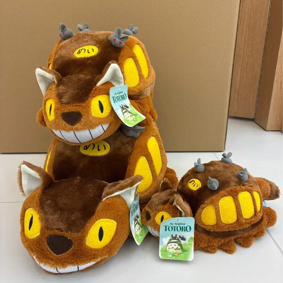 Cartoon Animation Bus My Neighbor Totoro Doll Soft Plush Animal Toys Stuffed Totoro Bus Kids Xmas Birthday Gift Anime Plush Toys