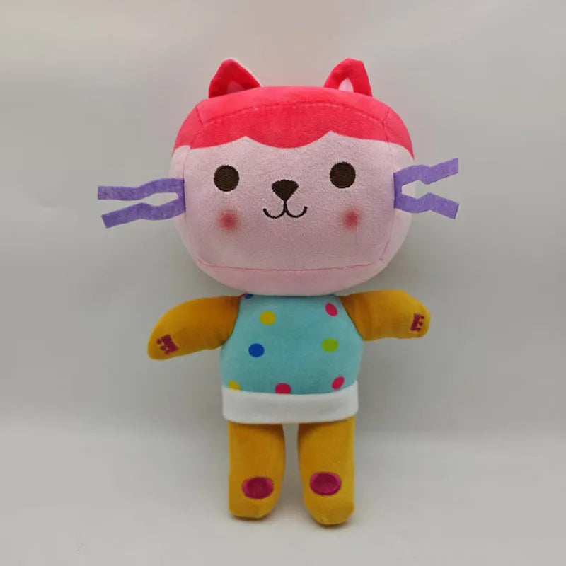 Hot Sale Gaby Doll House Plush Toy Mercat Cartoon Stuffed Animal Smile Cat Car Cat Hug Gaby Girl Doll Children's Birthday Gift