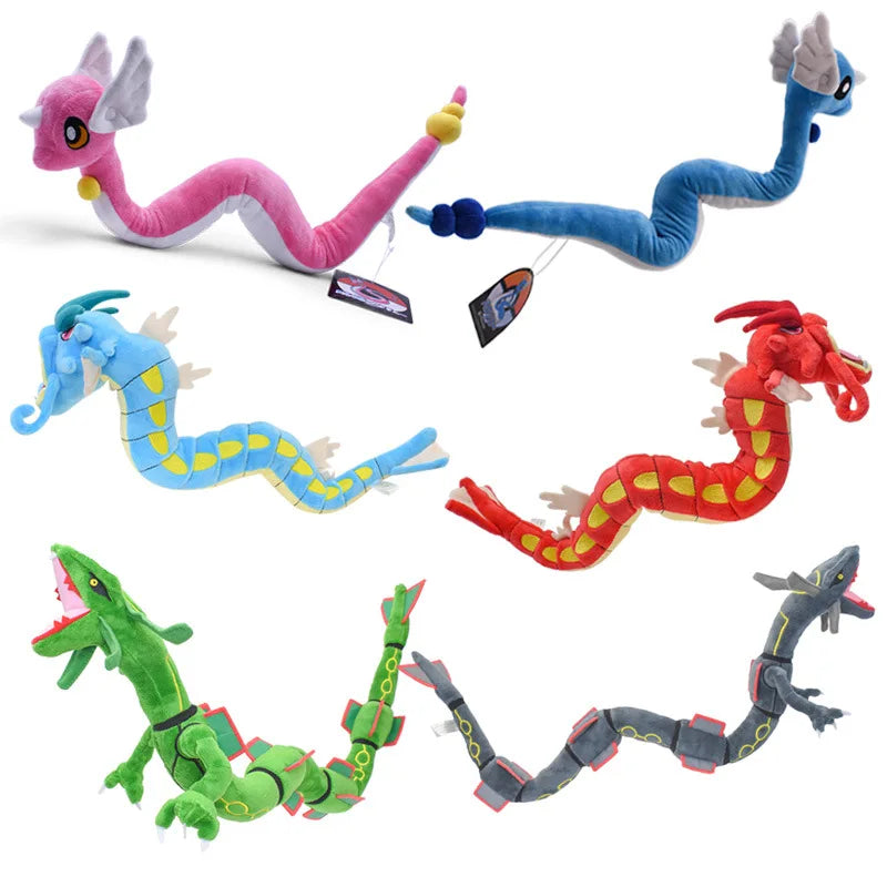 Pokemon Large Pet Pok é Mon Plush Earth Turtle Huangyan Wolf Soloya Fierce Carp Dragon Spray Fire Dragon Toy Doll, Plush Toy Chi