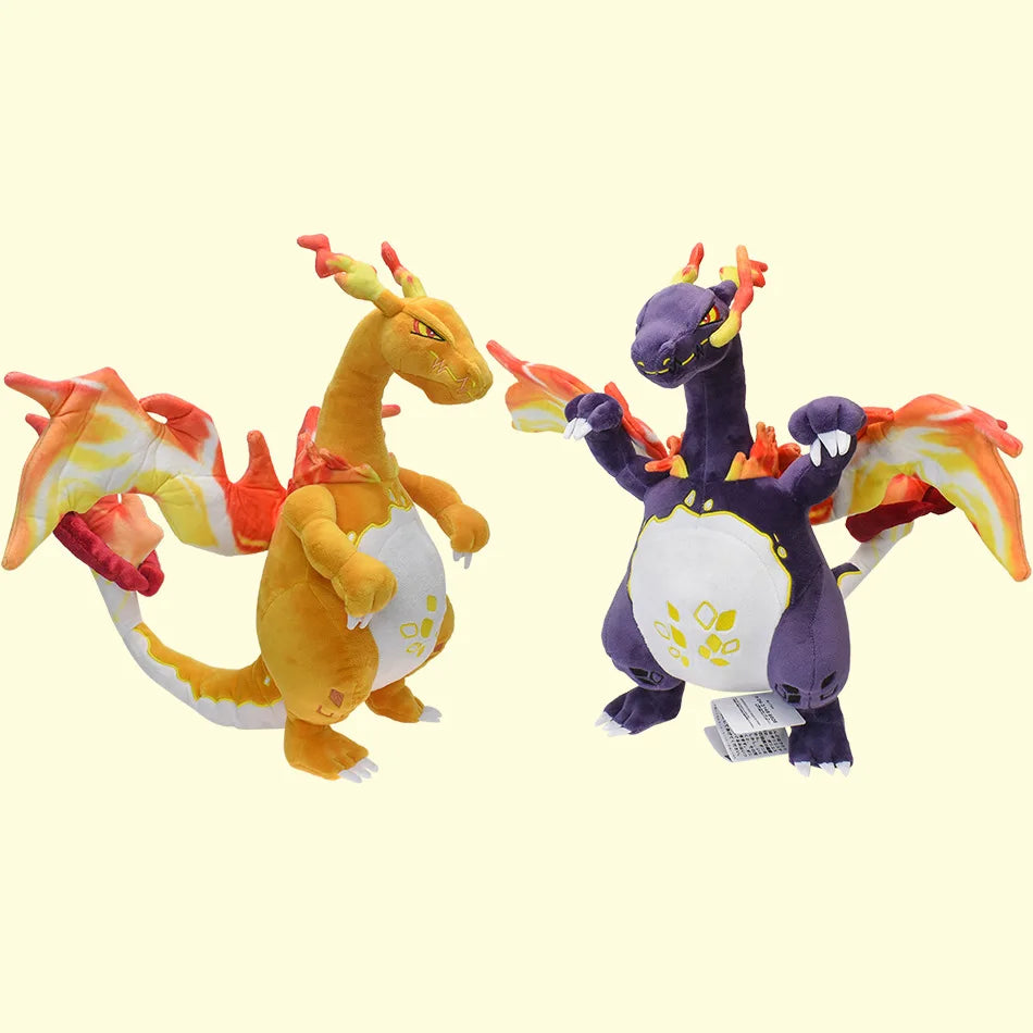 Pokemon Large Pet Pok é Mon Plush Earth Turtle Huangyan Wolf Soloya Fierce Carp Dragon Spray Fire Dragon Toy Doll, Plush Toy Chi
