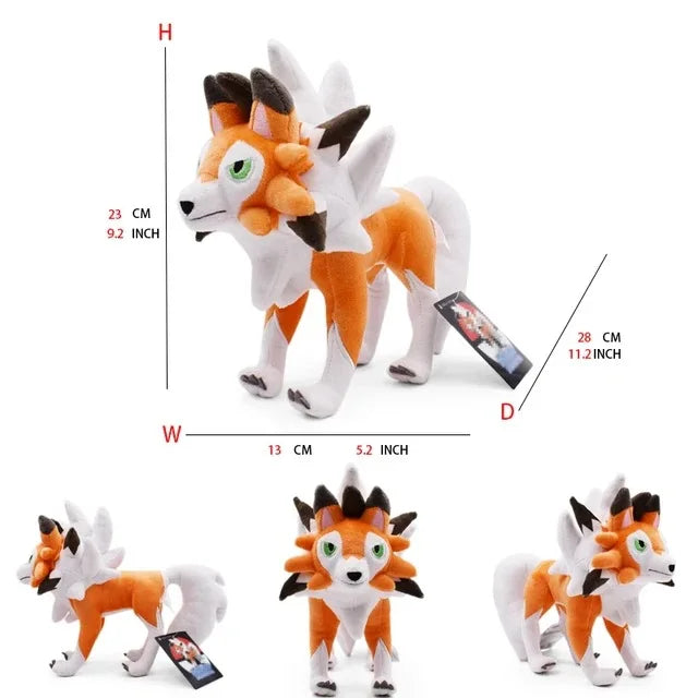 Pokemon Large Pet Pok é Mon Plush Earth Turtle Huangyan Wolf Soloya Fierce Carp Dragon Spray Fire Dragon Toy Doll, Plush Toy Chi