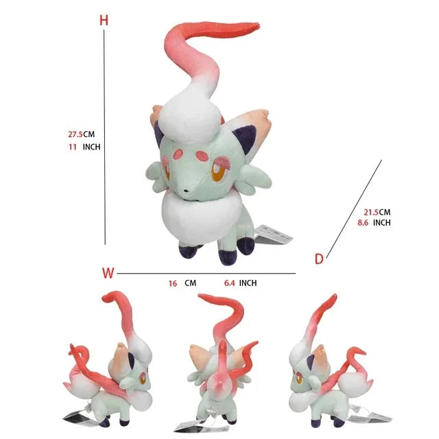 Pokemon Large Pet Pok é Mon Plush Earth Turtle Huangyan Wolf Soloya Fierce Carp Dragon Spray Fire Dragon Toy Doll, Plush Toy Chi