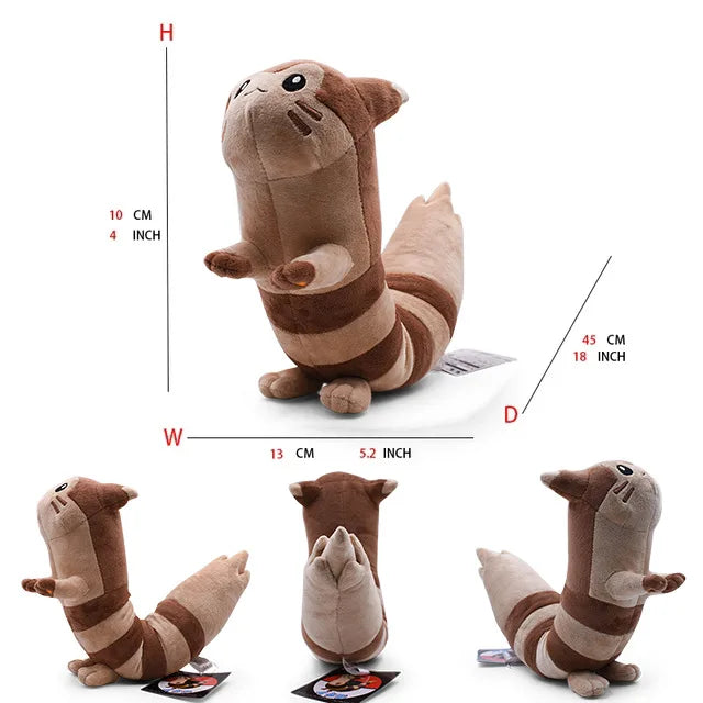 Pokemon Large Pet Pok é Mon Plush Earth Turtle Huangyan Wolf Soloya Fierce Carp Dragon Spray Fire Dragon Toy Doll, Plush Toy Chi