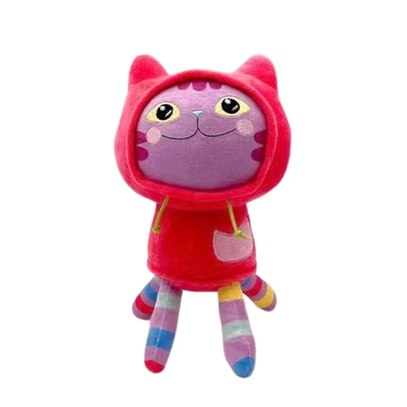 Hot Sale Gaby Doll House Plush Toy Mercat Cartoon Stuffed Animal Smile Cat Car Cat Hug Gaby Girl Doll Children's Birthday Gift