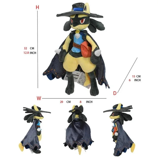 Pokemon Large Pet Pok é Mon Plush Earth Turtle Huangyan Wolf Soloya Fierce Carp Dragon Spray Fire Dragon Toy Doll, Plush Toy Chi